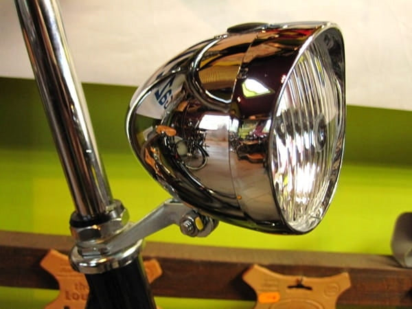 Bike light Union front retro battery chrome Packaging status original