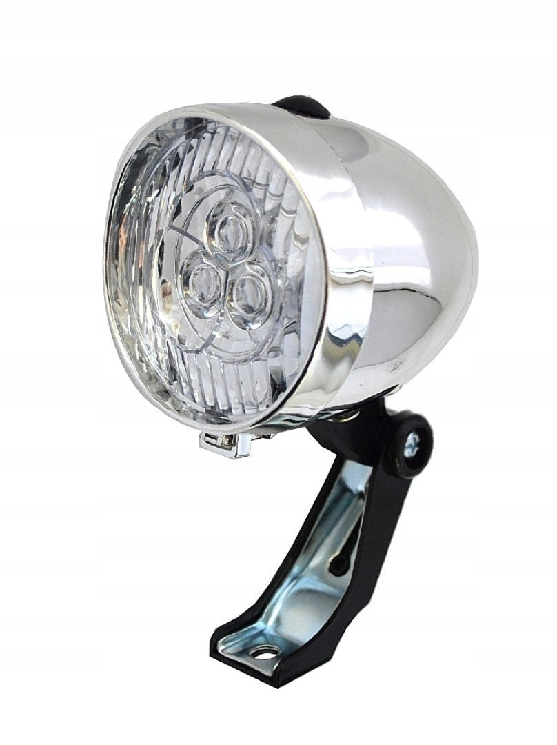 Bike light front lamp for bike front 3 LED L177115NEX Manufacturer code JY-592 SILVER