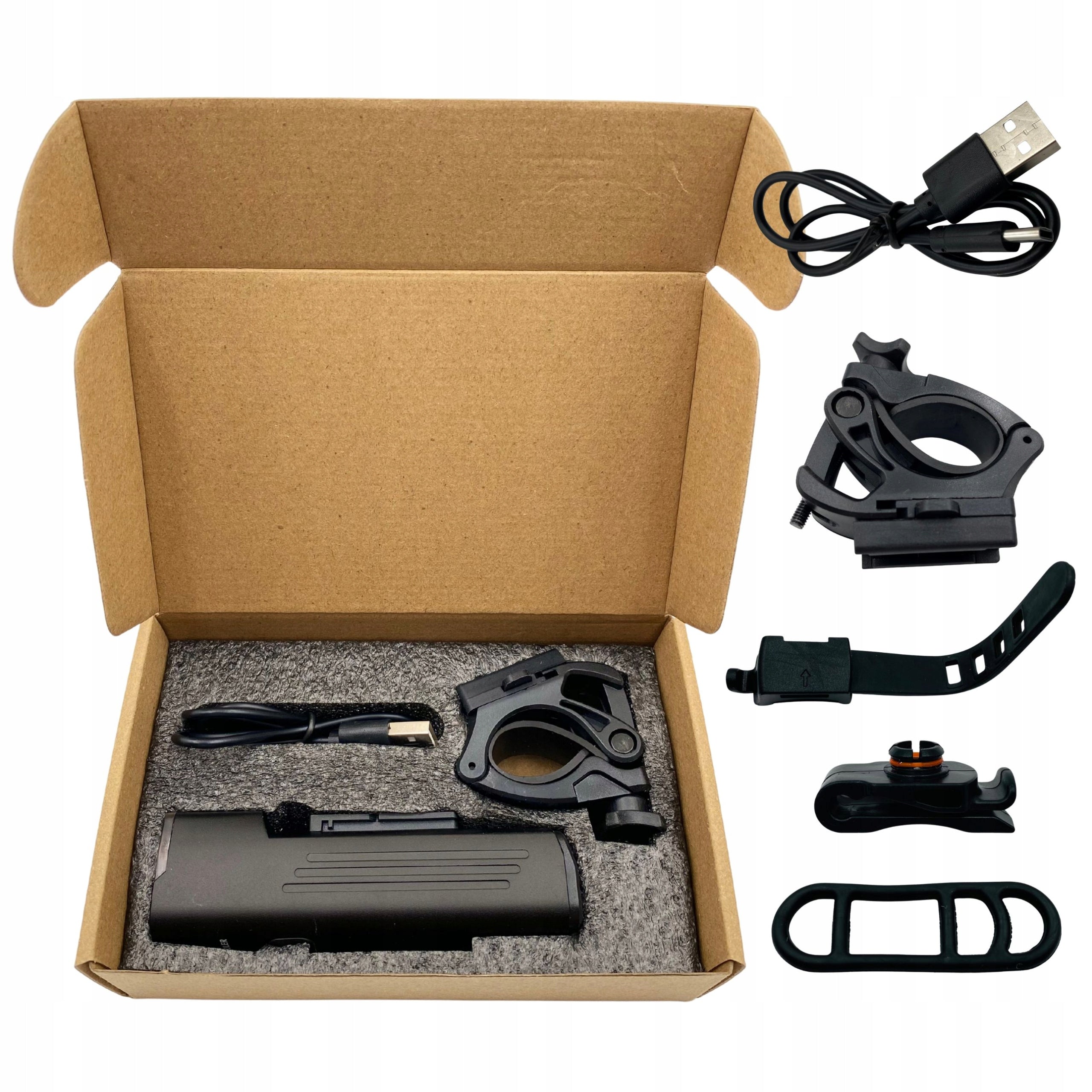 Bike light front rear LED 1000lm long working time premium set Kind set