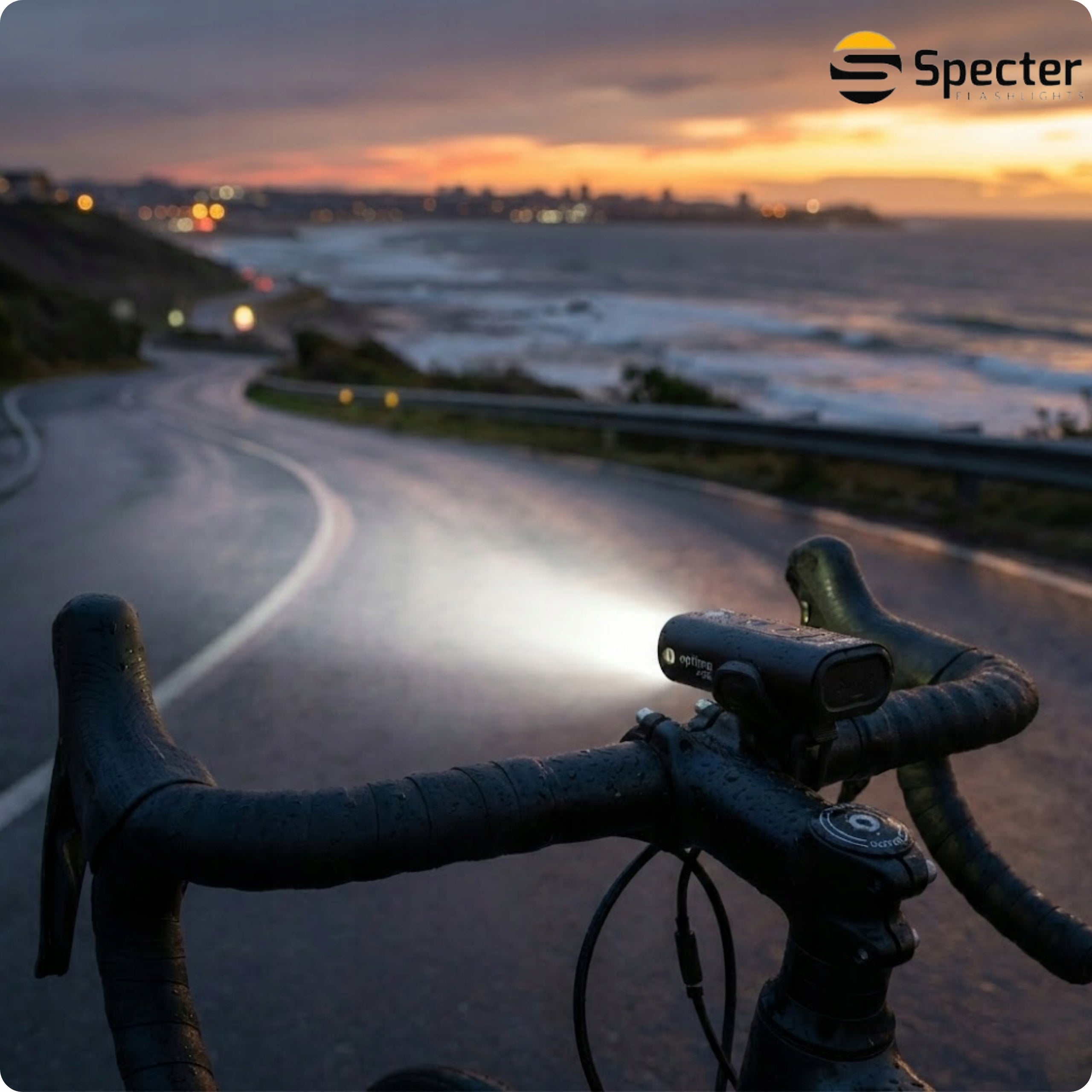 Bike lighting front light Specter Optima450 5 modes USB 1800mAh Light source LED