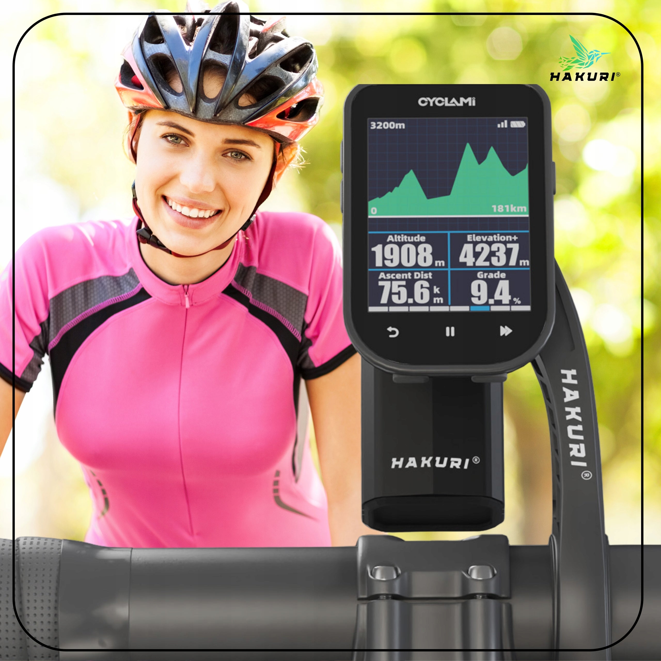 Bike mount for GoPro camera Hakuri GPS IGPSPORT Garmin EAN (GTIN) 5907344712864