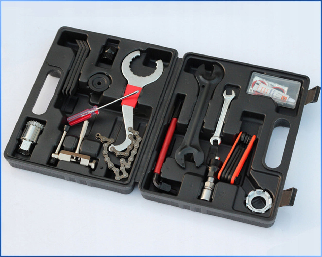 Bike repair kit multitool 17in1 tools service bike MTB SUITCASE Packaging status original