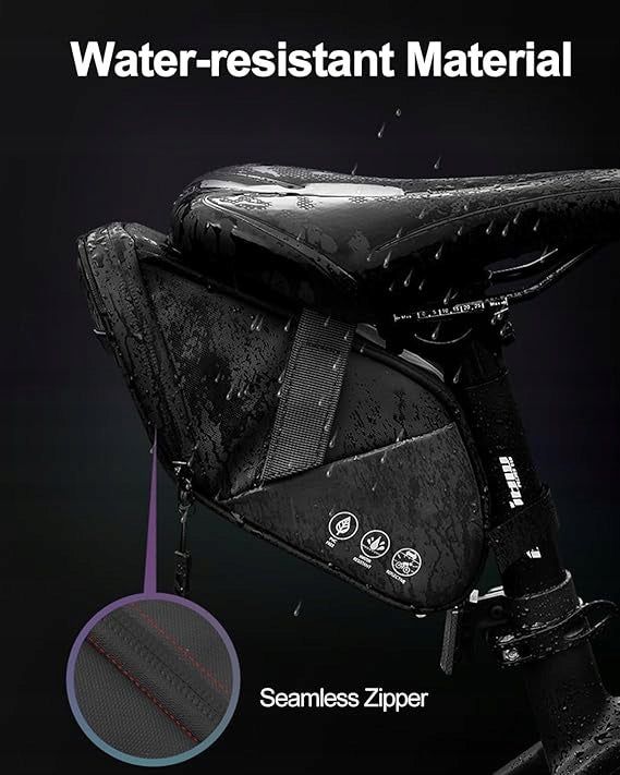 Bike saddle bag 1L BLACK SACHET PVC gravel e-bike bikepacking Brand no brand