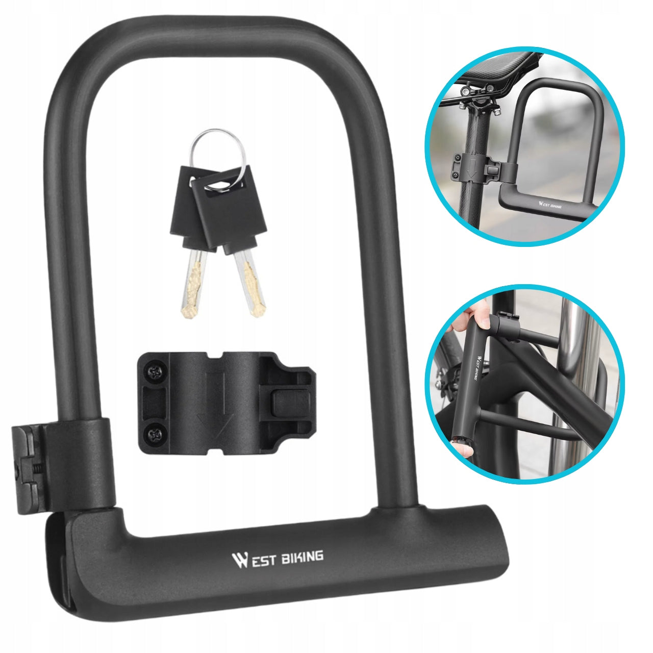 Bike scooter clasp bicycle clasp West Biking U-Lock clasp