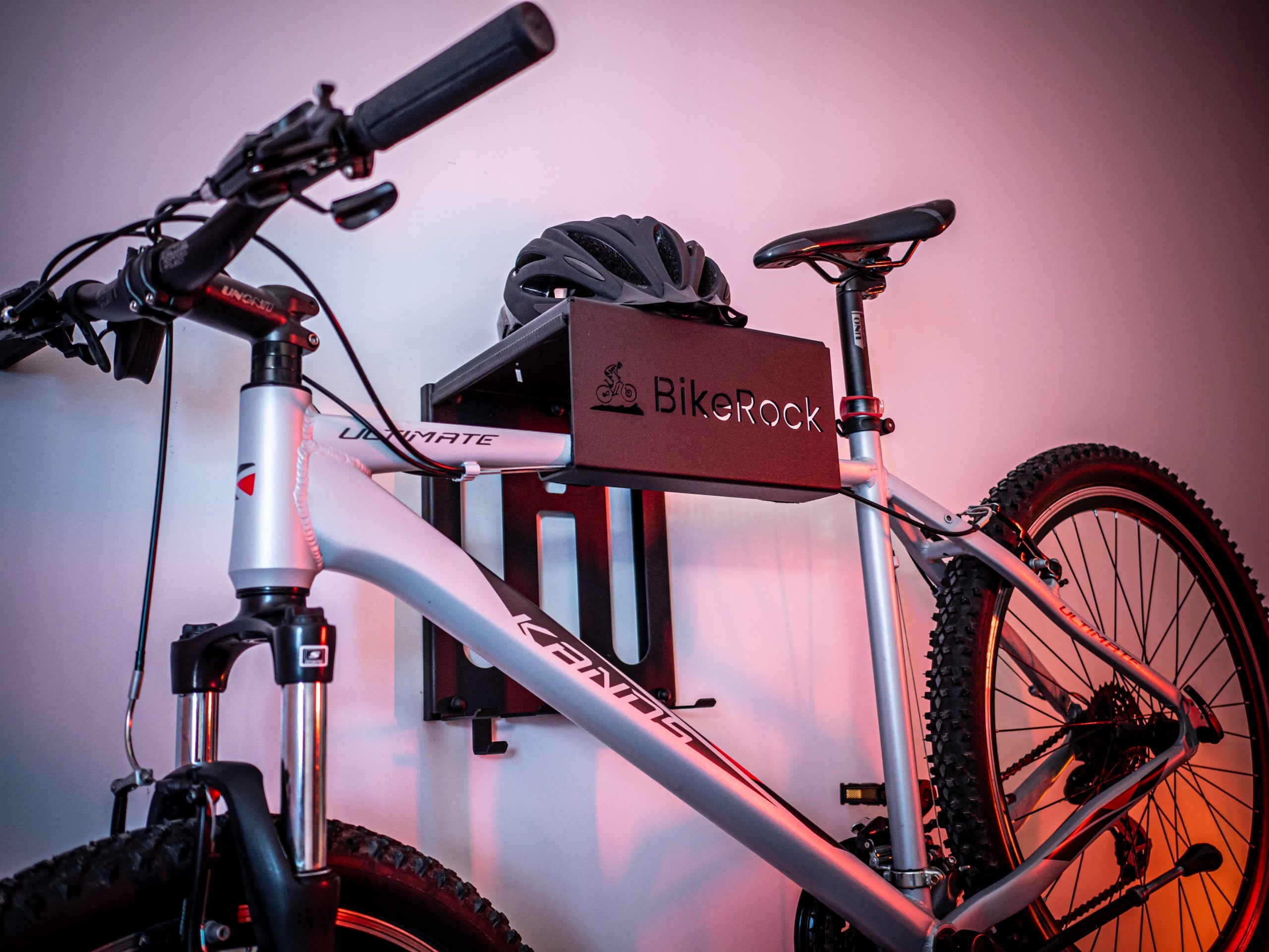 BikeRock Premium Wall Mounted Bike Hanger Shelf Handles-Promotion! Manufacturer code BIKEROCK-PREMIUM