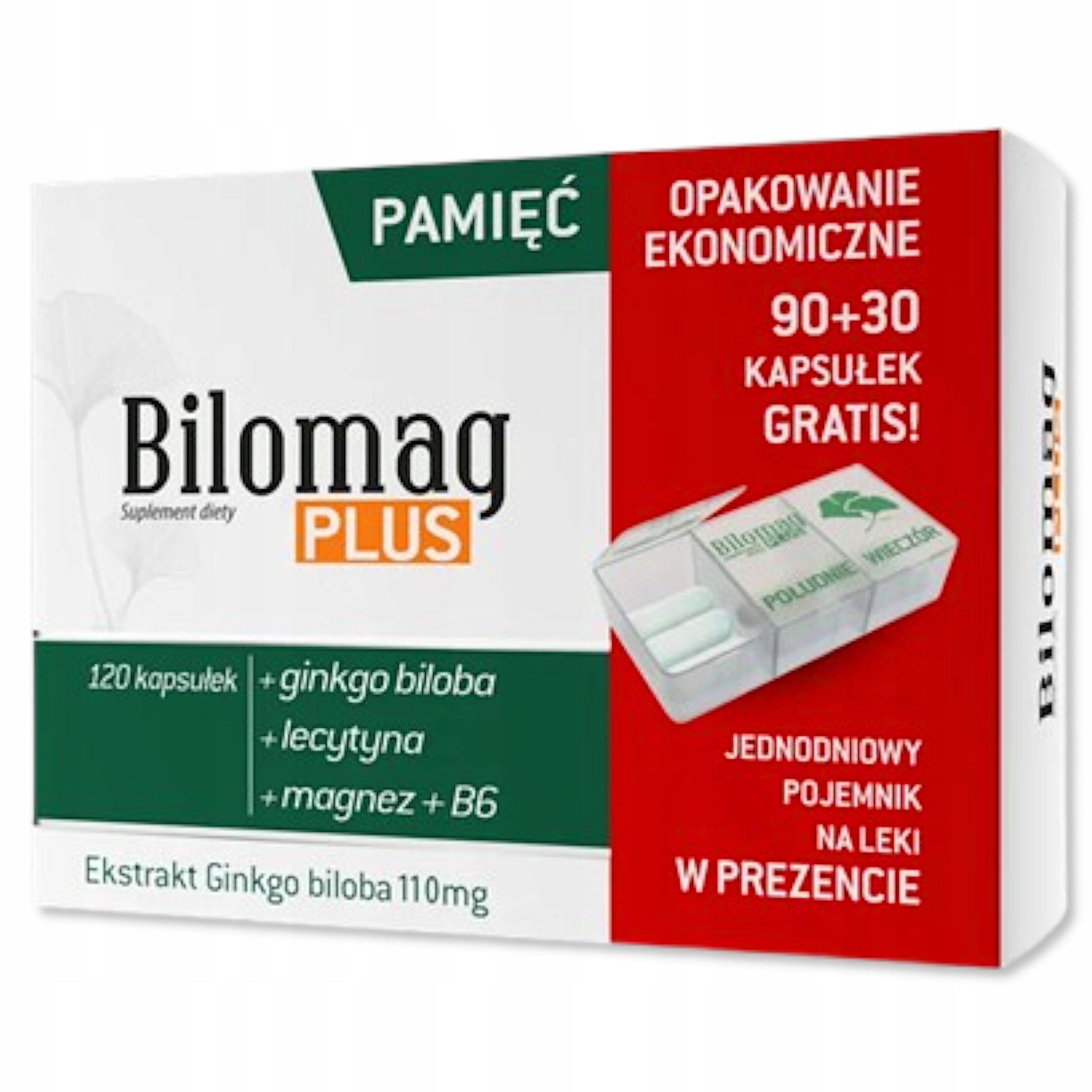 Bilomag plus, capsules, 120 pieces + medicine container