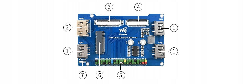 Binocular camera module for Raspberry PI CM4 with eskpander EAN (GTIN) 5904978304274
