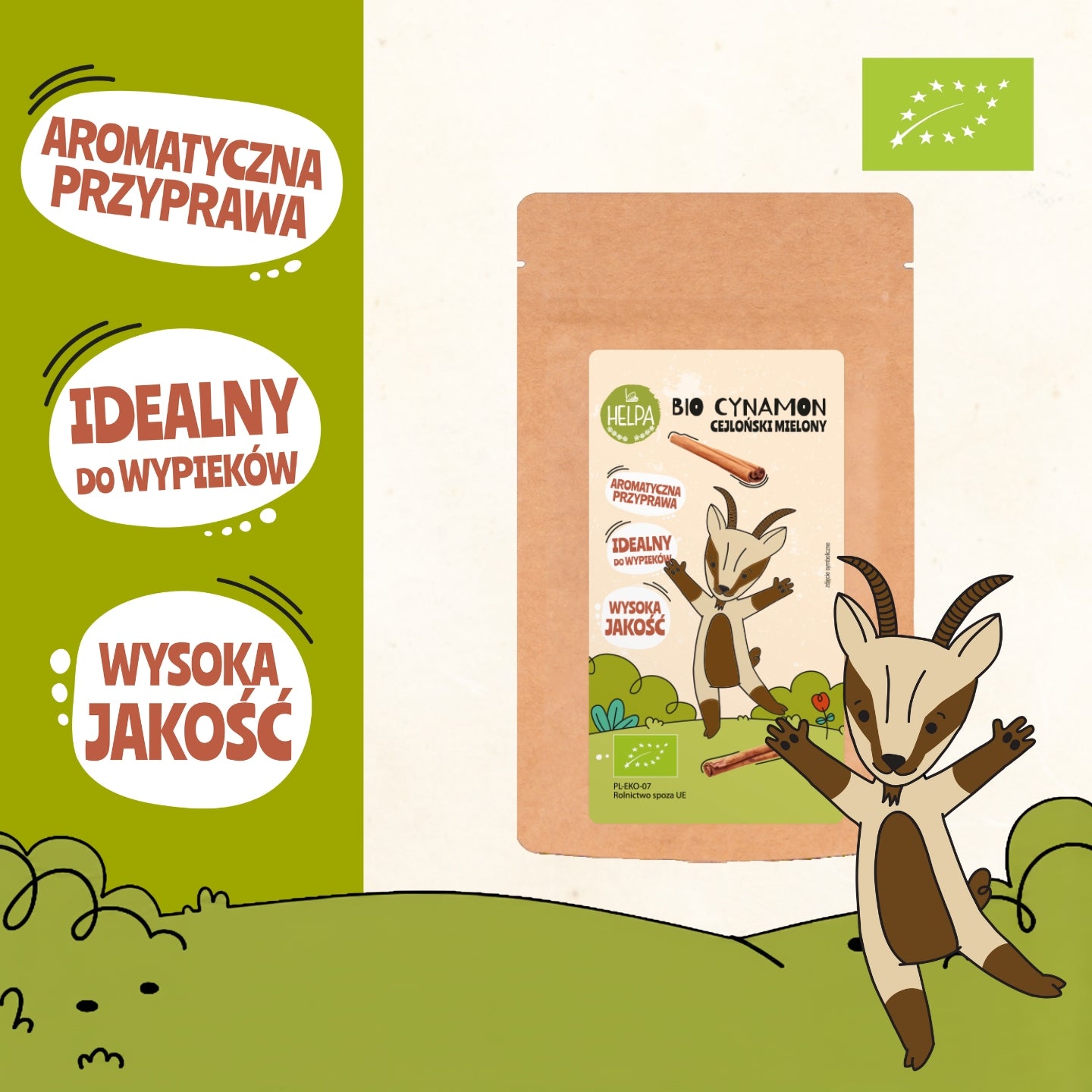 Bio Ceylon Cinnamon Ground 30 g HELPA organic Manufacturer code 5904257043740