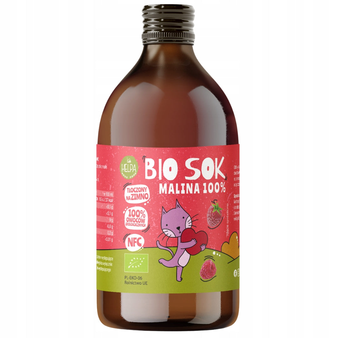 Bio Juice Raspberry 250 ml HELPA organic NFC 100%