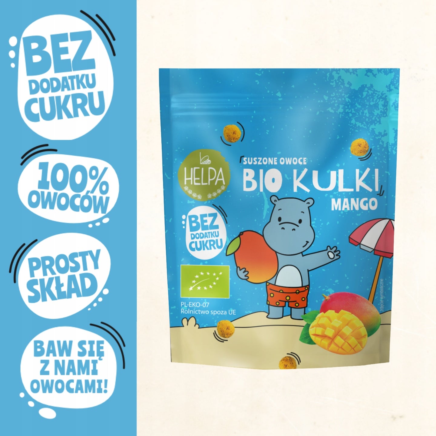 Bio Mango Balls 50 g HELPA without added sugar Manufacturer code 5906892928161