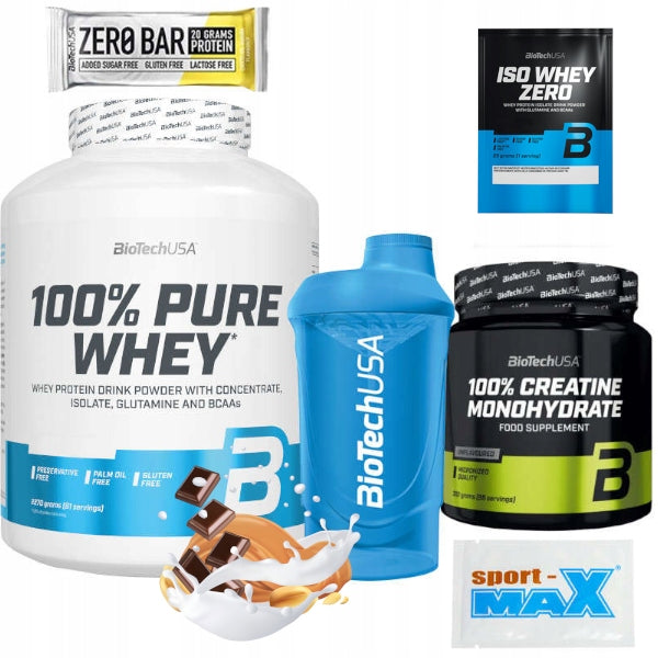 BioTech 100% Pure Whey 2000 g Peanut Butter Chocolate Expiration date at least 3 months from the date of purchase