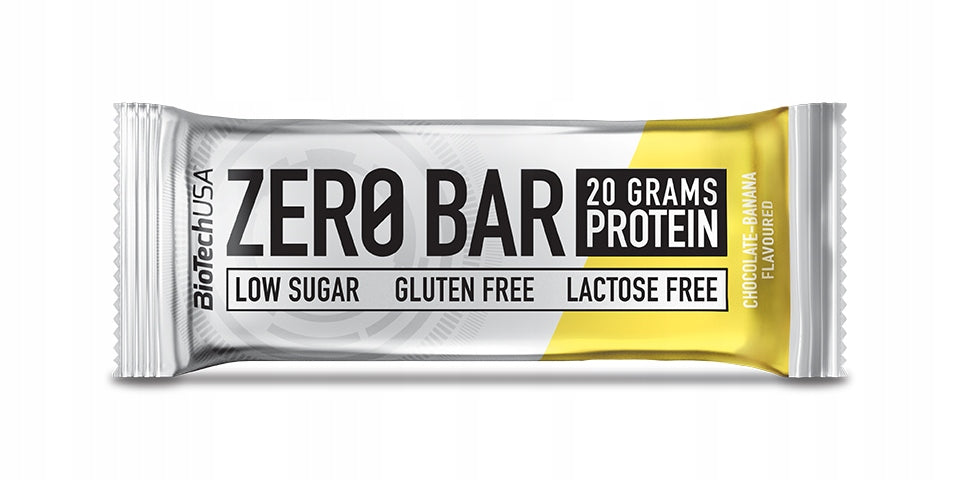 BioTech Bar Zero Bar 50g Chocolate Banana Protein Bar Snack Mass