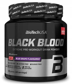 BioTech Black Blood CAF+ 300g - Blueberry Flavor