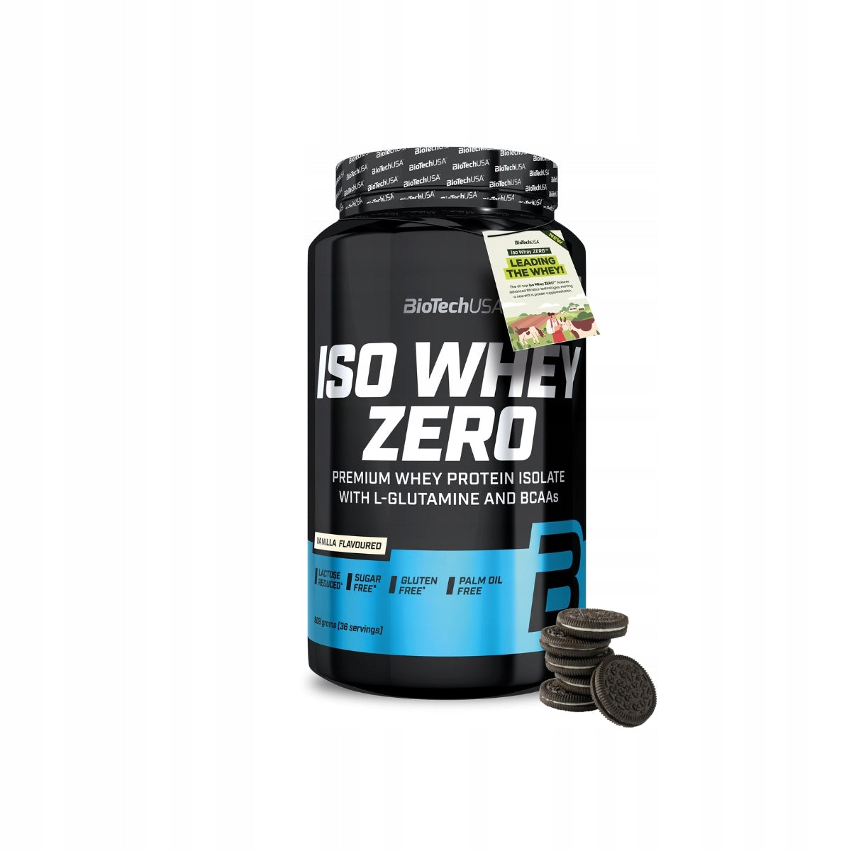 BioTech ISO WHEY ZERO 908g whey isolate WPI Isolate Cookies cream Packaging status original