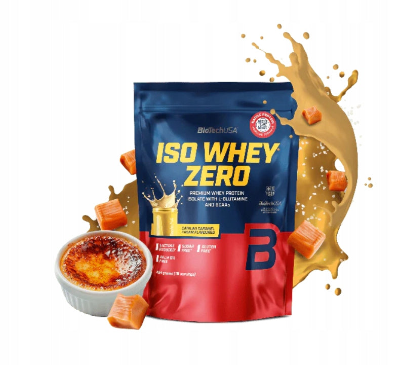 BioTech Iso Whey Zero 454g Catalan Caramel Whey Protein Isolate WPI