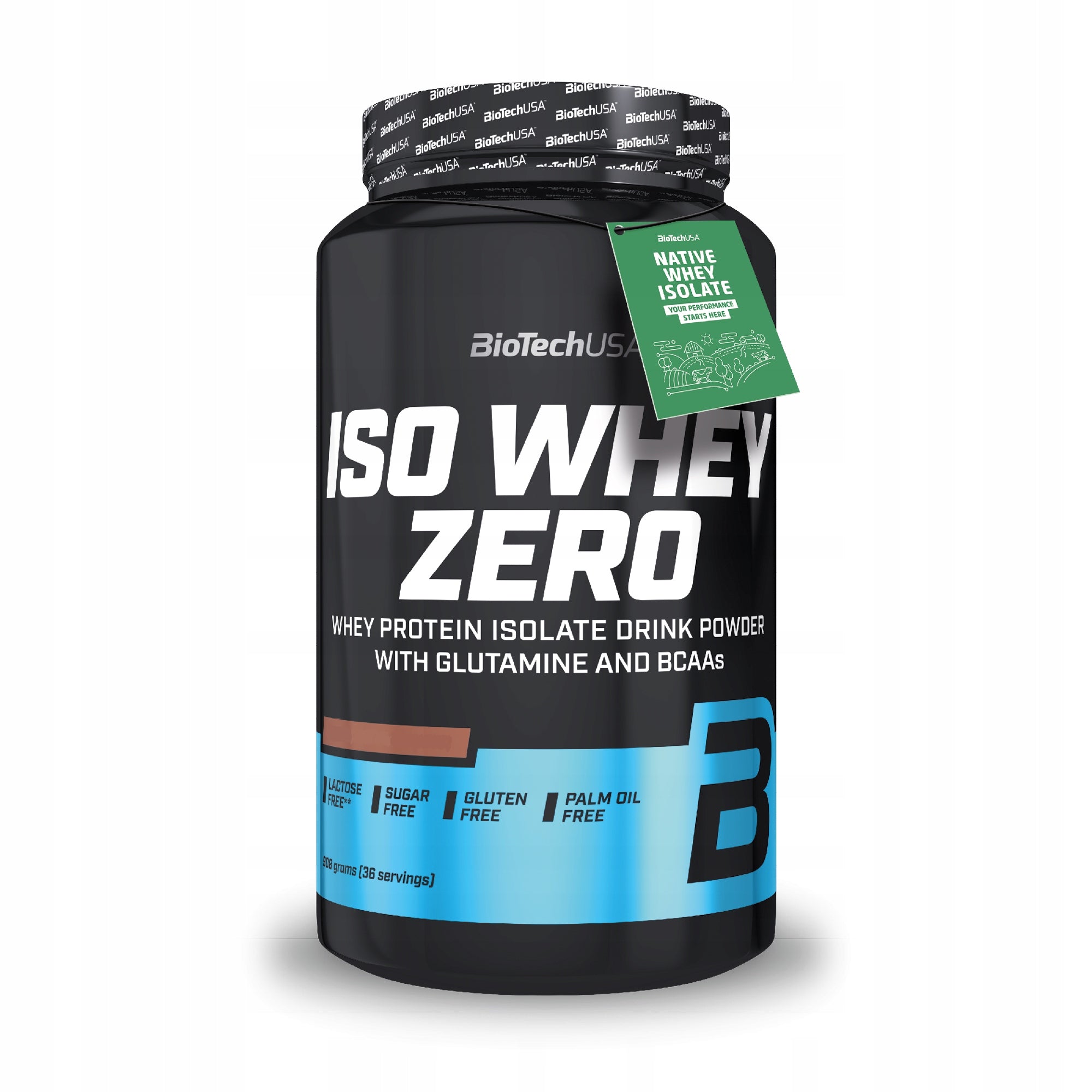 BioTech Iso Whey Zero 908g Dark Chocolate Whey Protein Isolate WPI