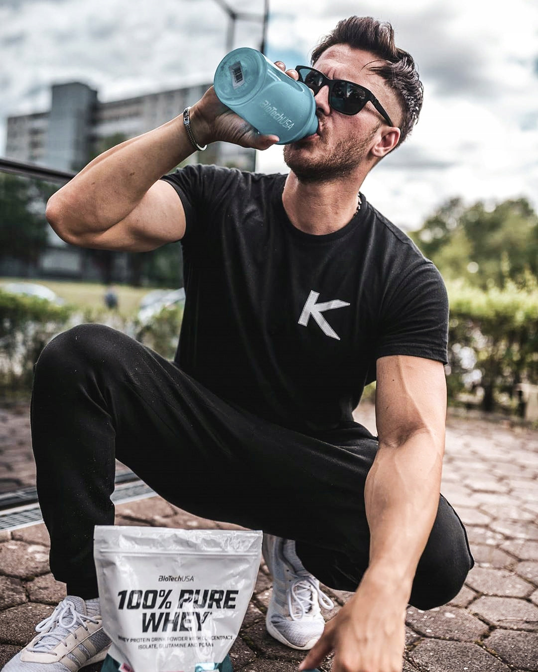 BioTech USA 100% Pure Whey 900 g Caramel Cappucciono WPC Protein Supplement Packaging status original