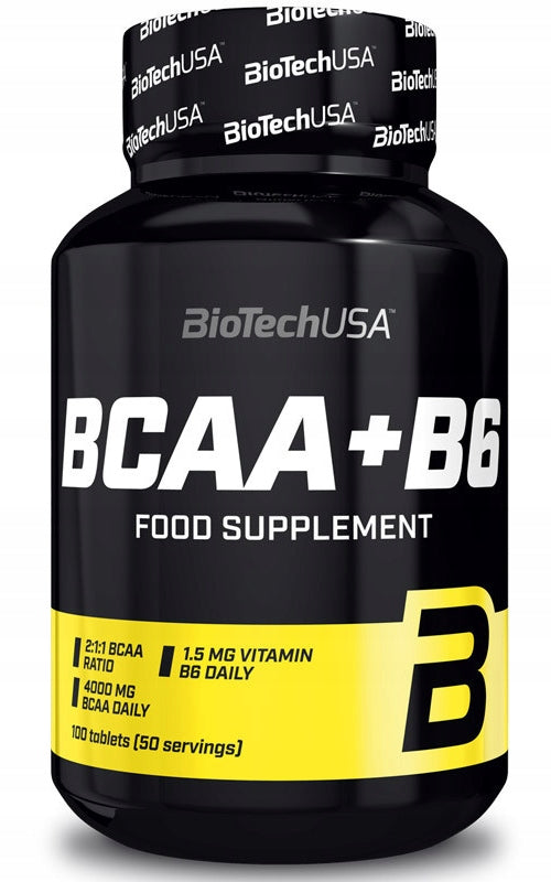 BioTech USA BCAA+ Vitamin B6 100 tablets