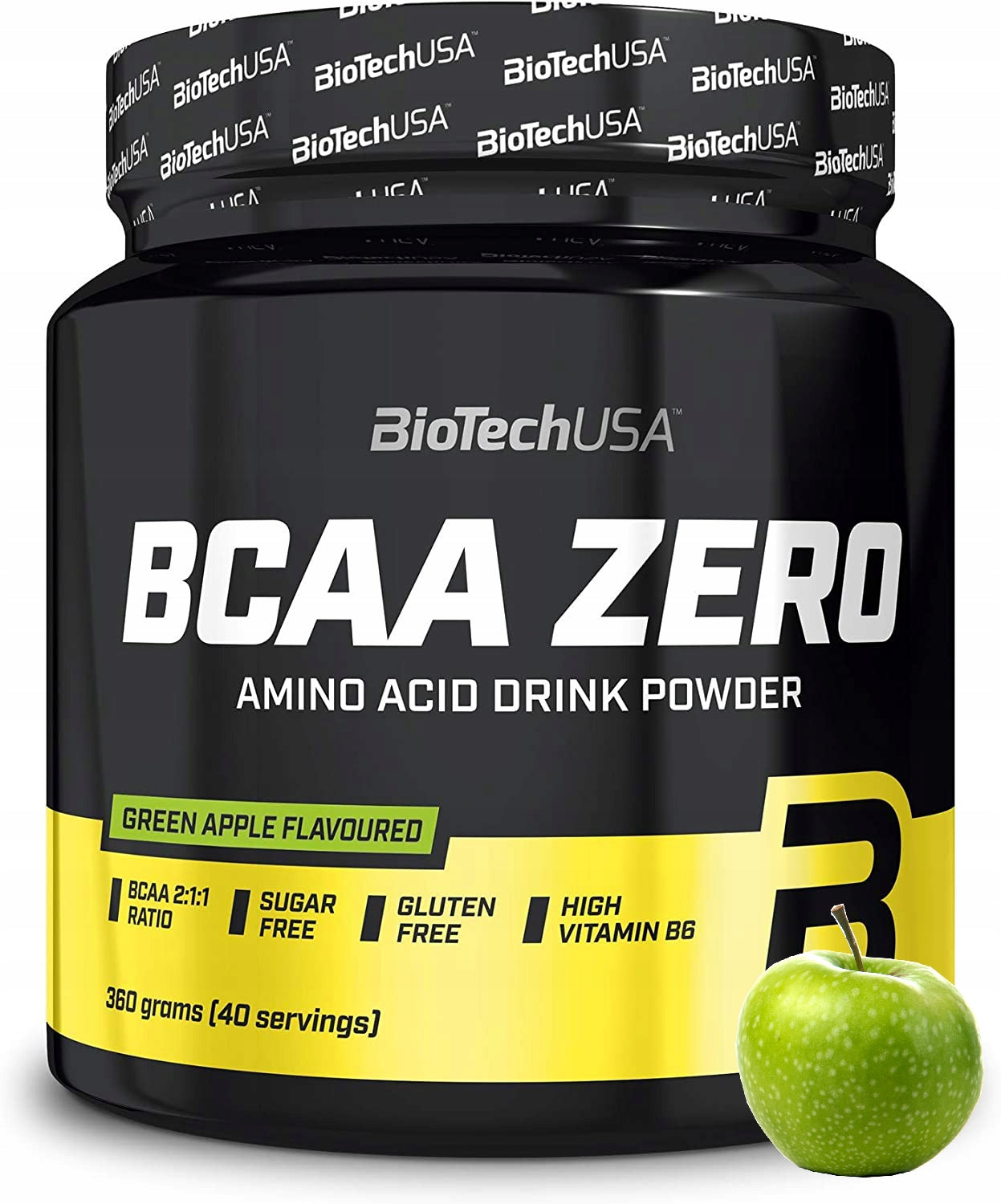 BioTech USA BCAA ZERO 360 g amino acids amino apple flavor green apple Expiration date at least 3 months from the date of purchase