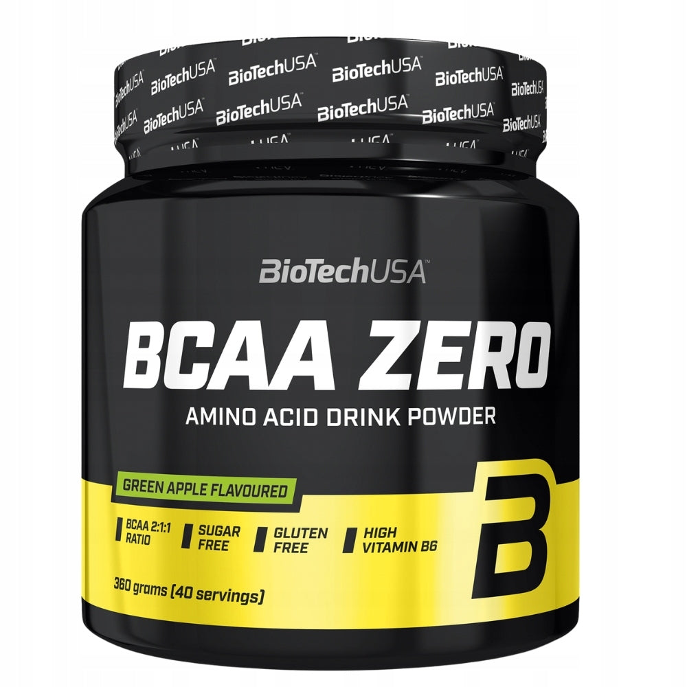 BioTech USA BCAA ZERO 360 g amino acids amino apple flavor green apple