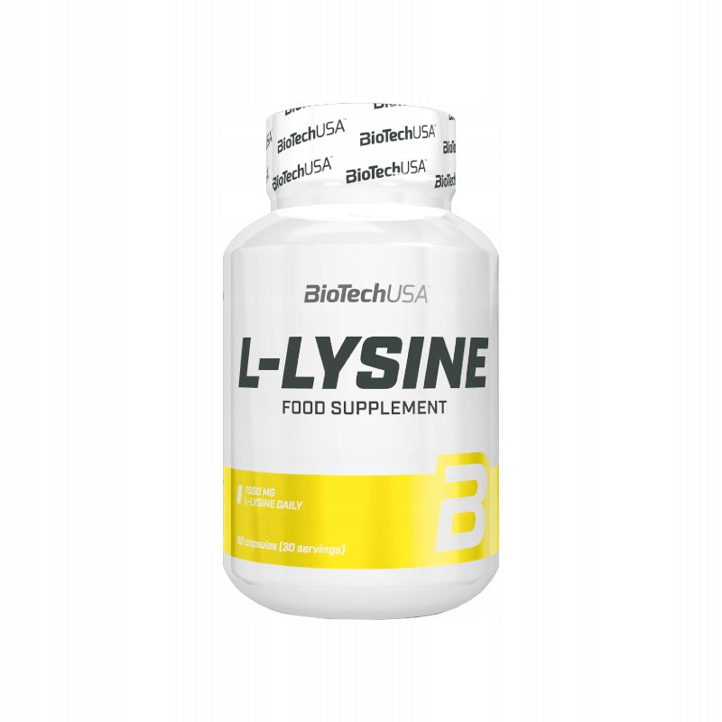 BioTech USA L Lysine amino acids L Lysine 90 capsules Expiration date not specified