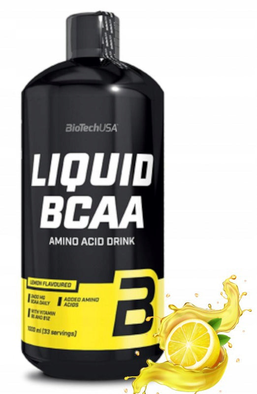 BioTech USA Liquid BCAA Liquid Amino Acids Drink 1L Lemon