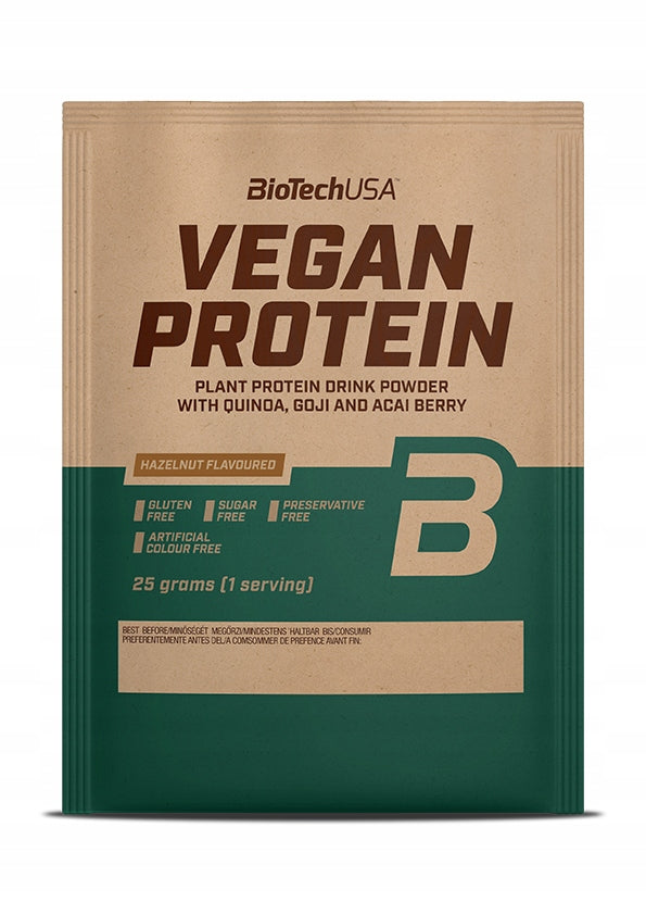 BioTech Vegan Protein 25g Hazelnut Vegan Protein Conditioner Protein Mass