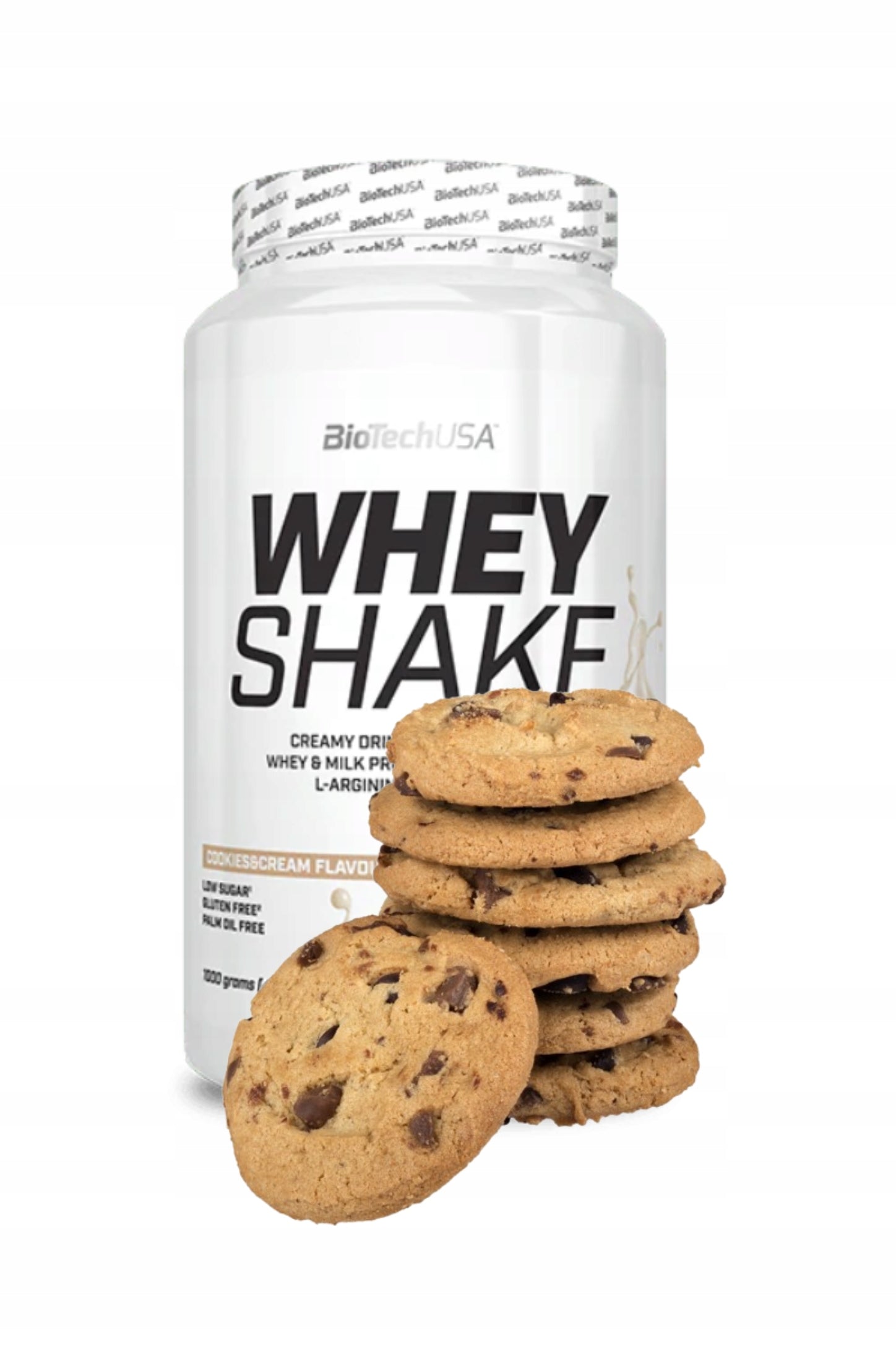BioTech Whey Shake 1000 g Cookies & Cream Protein Conditioner WPC Concentrate
