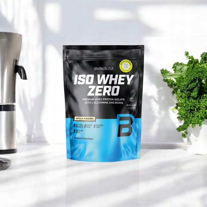 BioTechUSA Iso Whey Zero Flavour Vanilla Protein Conditioner Whey Isolate 454g Expiration date at least six months from the date of purchase