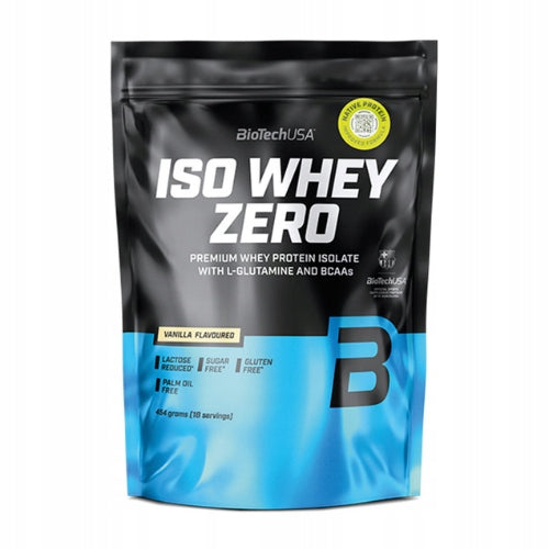 BioTechUSA Iso Whey Zero Flavour Vanilla Protein Conditioner Whey Isolate 454g Packaging status original