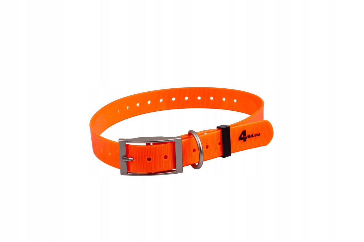 BioThane 25 mm Collar for Garmin, eSEEK GPS and DogTrace – Orange