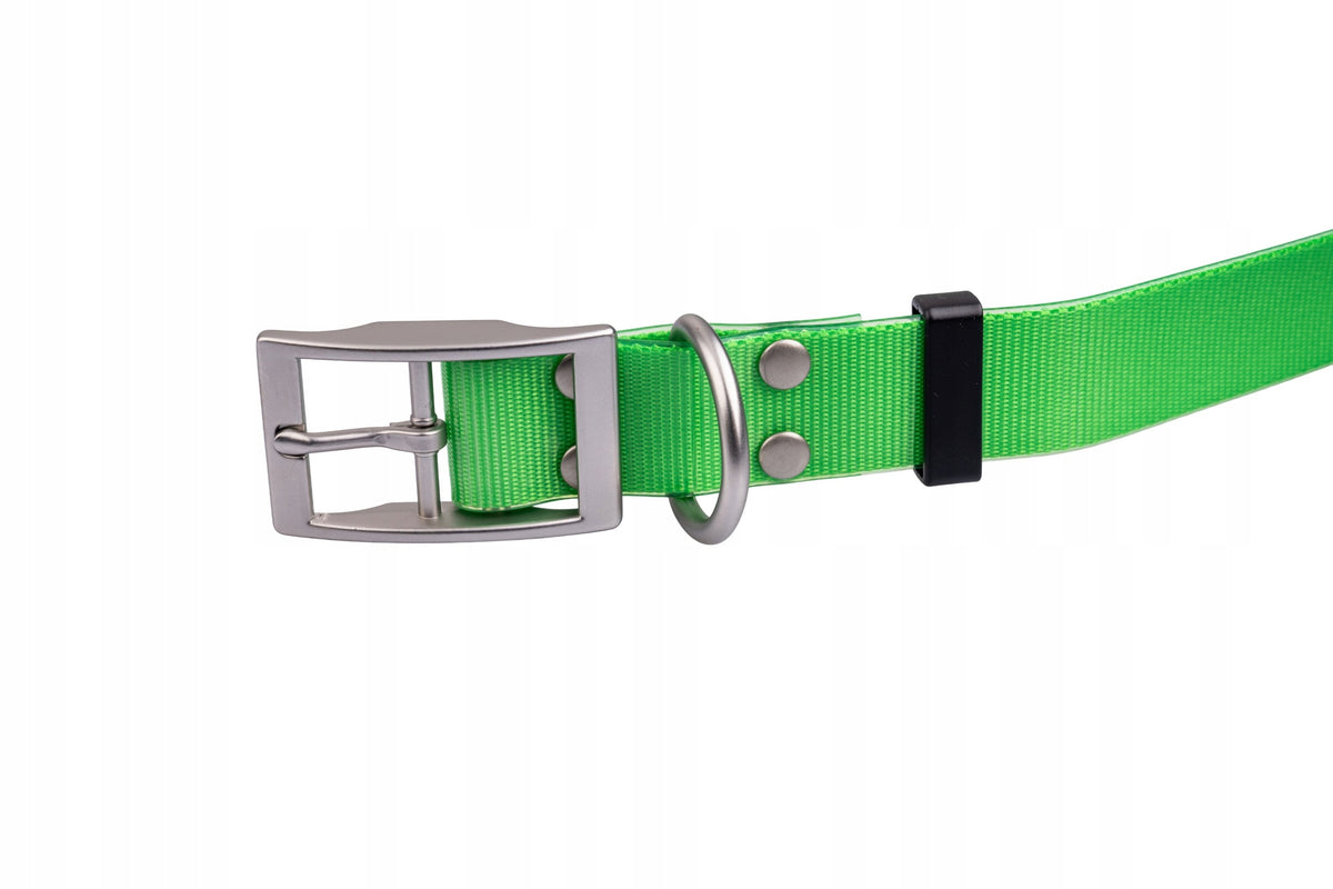 BioThane 25 mm collar for Garmin, eSEEK GPS and DogTrace – green Packaging status original