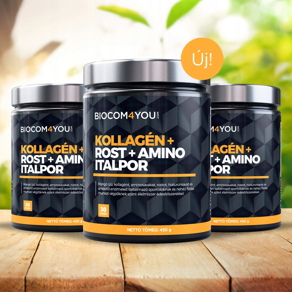Biocom Kolagén + vláknina + amino prášok - mango 450g Medical device no