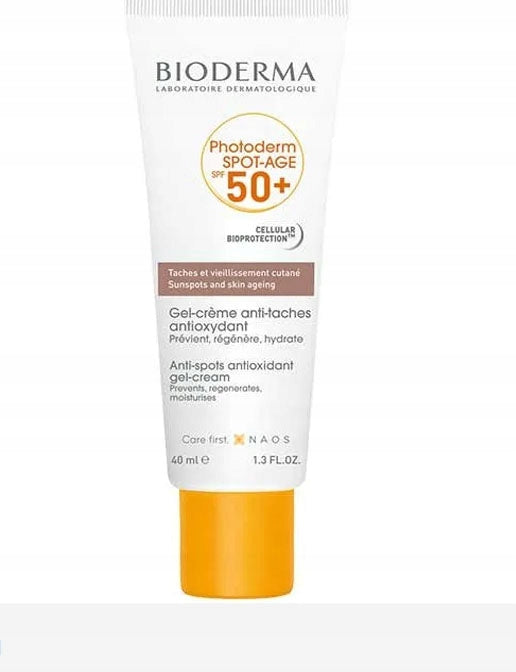 Gelinis veido kremas nuo saulės Bioderma Photoderm Spot-Age SPF 50+, 40 ml