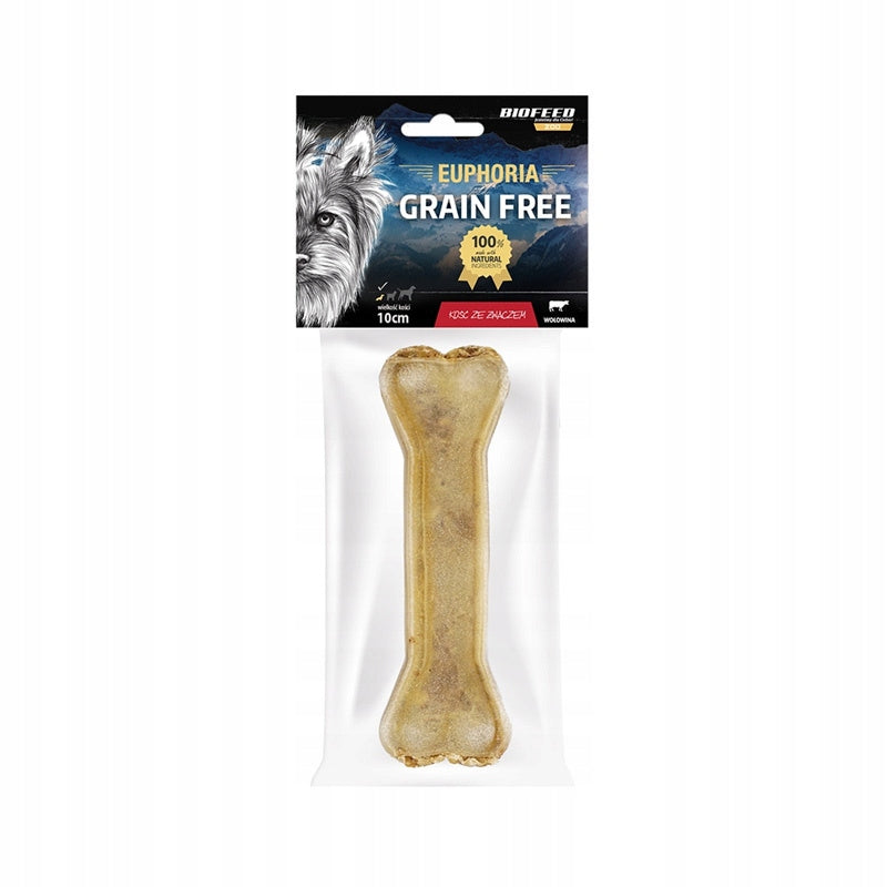 Biofeed Euphoria Bone Treat Dog Teether with Rumen 10 cm
