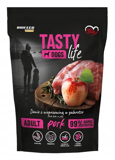 Biofeed TASTY DOG Adult Pork 90% Meat 10x500g Manufacturer code 6111017811