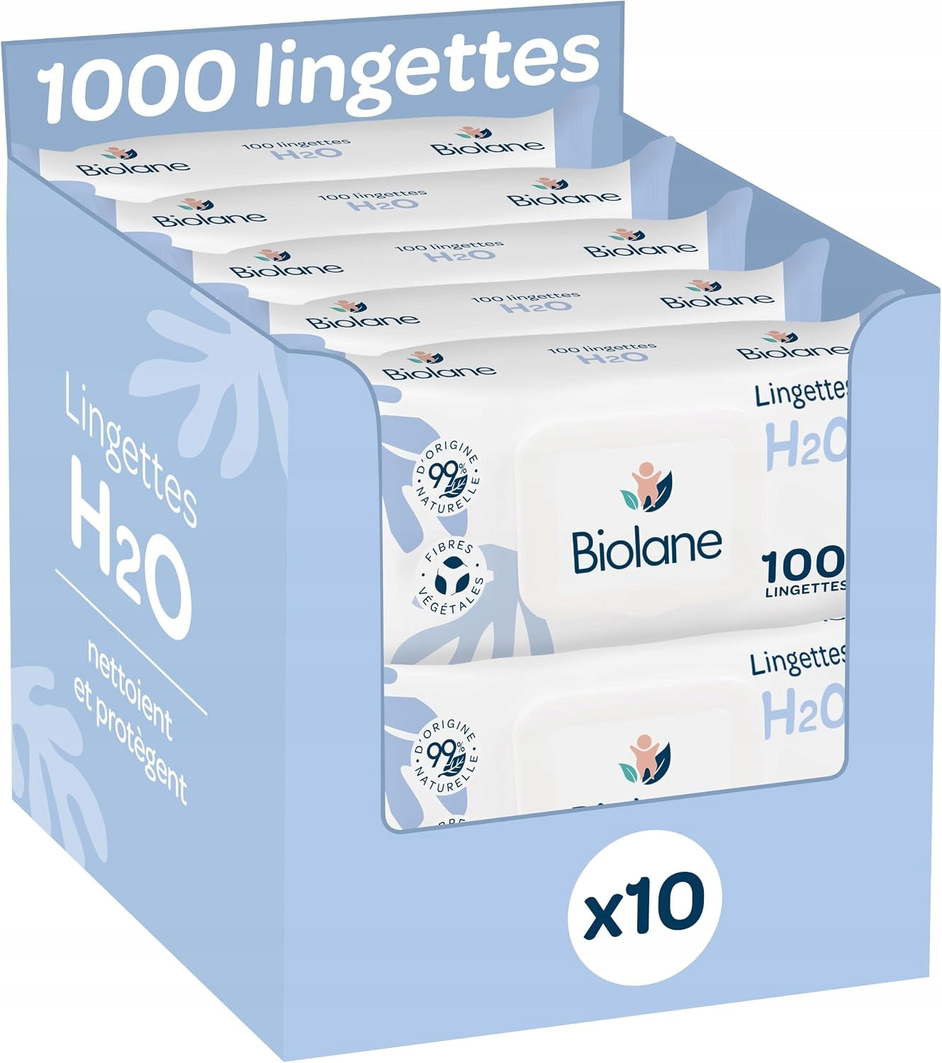 Biolane 1000 wet wipes 10 x 100 pcs. from Germany