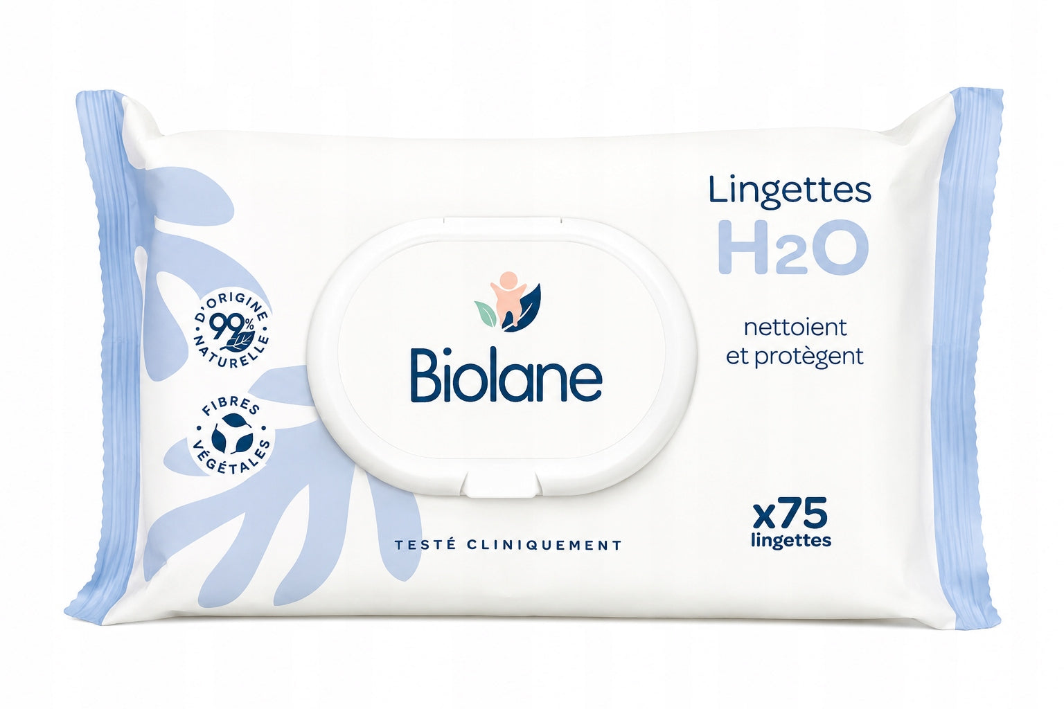 Biolane H2O wet wipes 1 x 75 pcs.