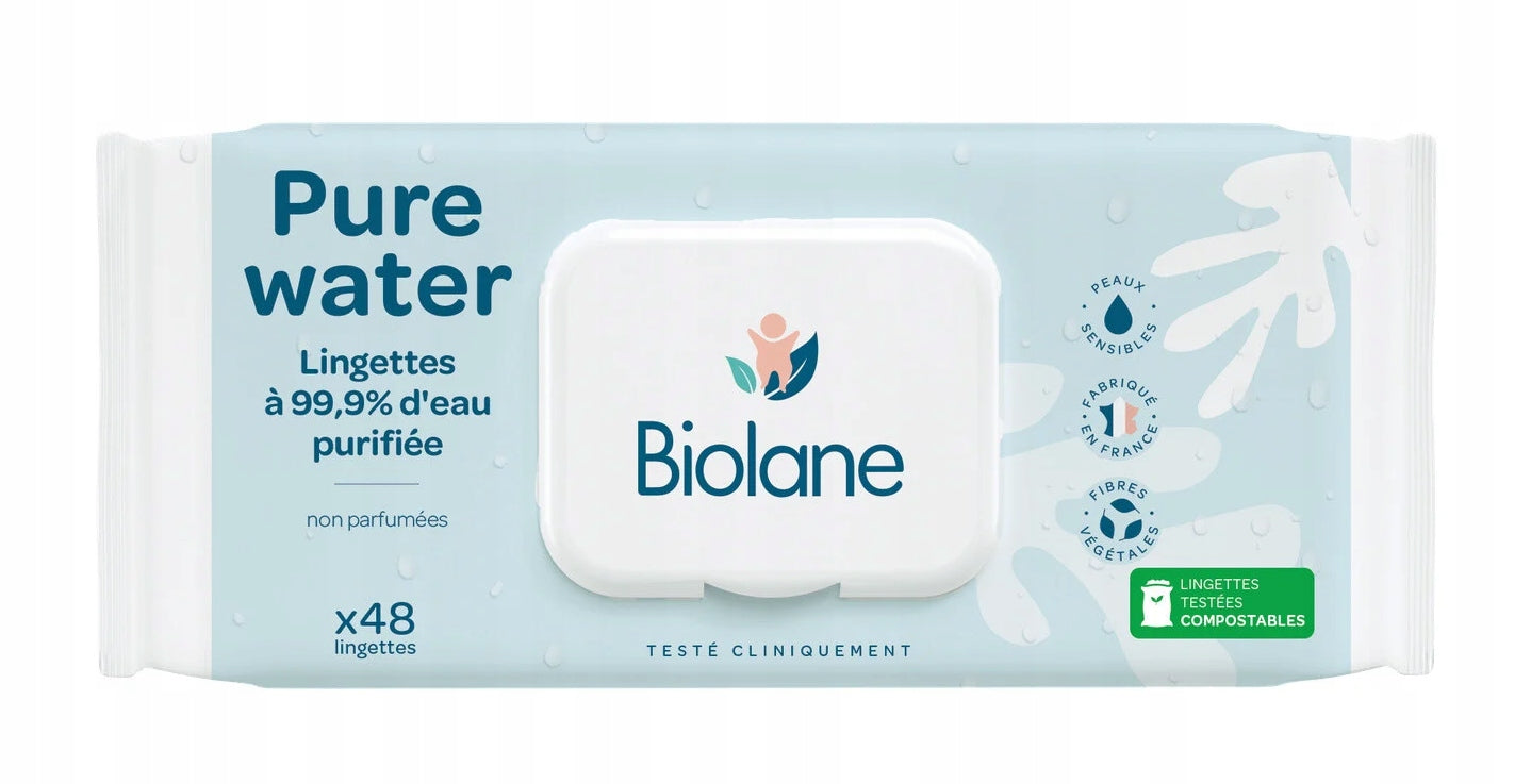 Biolane Pure Water wet wipes 1 x 48 pcs.