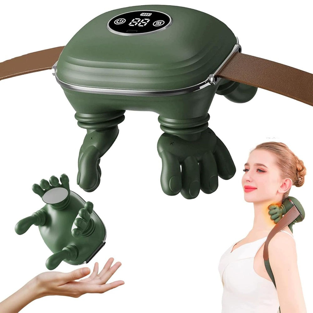 Bionic 4D Paw Massager For Neck Shoulder Neck Heated Massager 3 Modes
