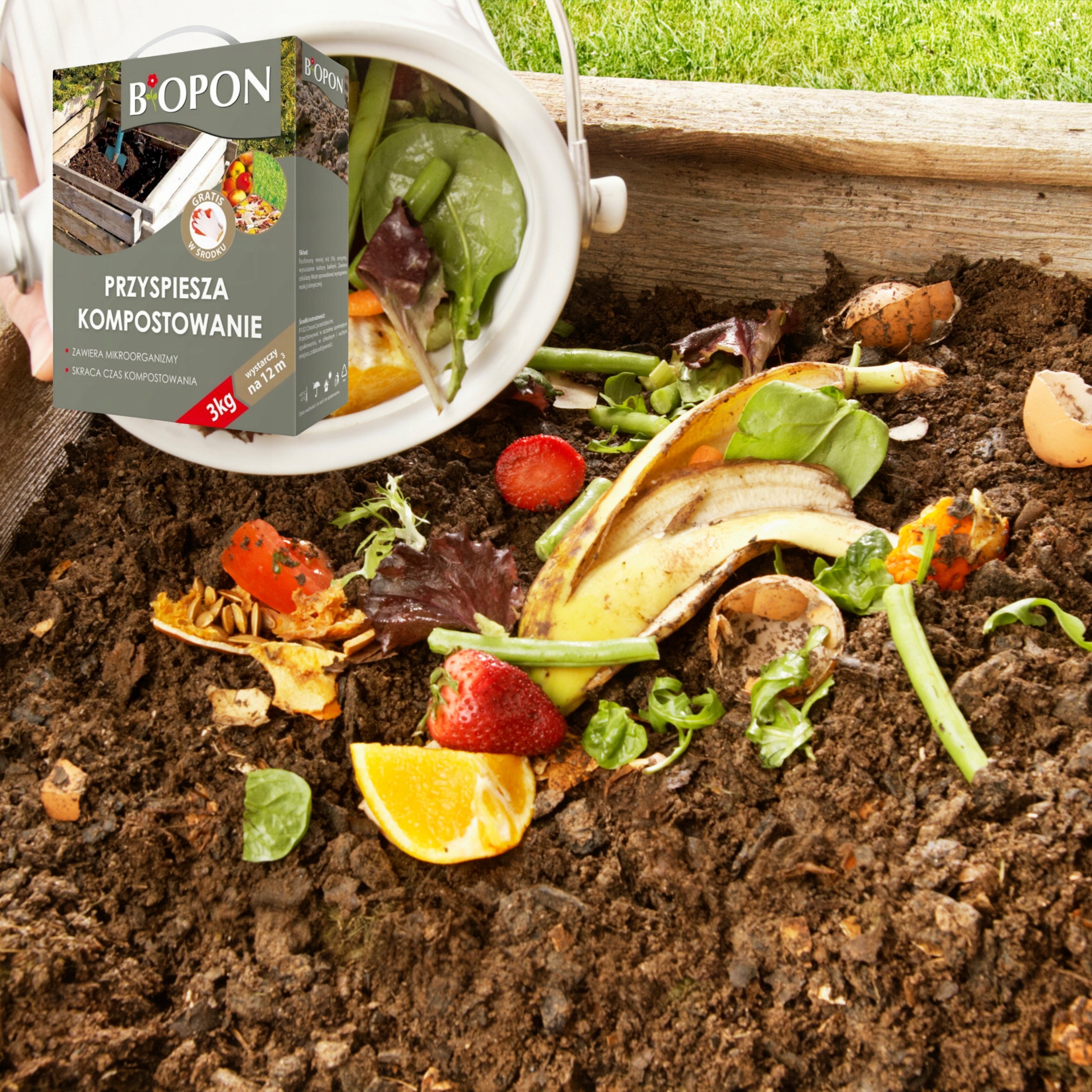 Biopon 3kg Organic Leftover Composting Accelerator Packaging status original