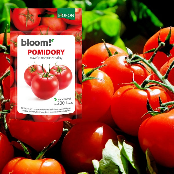 Biopon Bloom! Soluble Fertilizer For Tomatoes 200g Concentrate Per 200l Water Purpose for vegetables