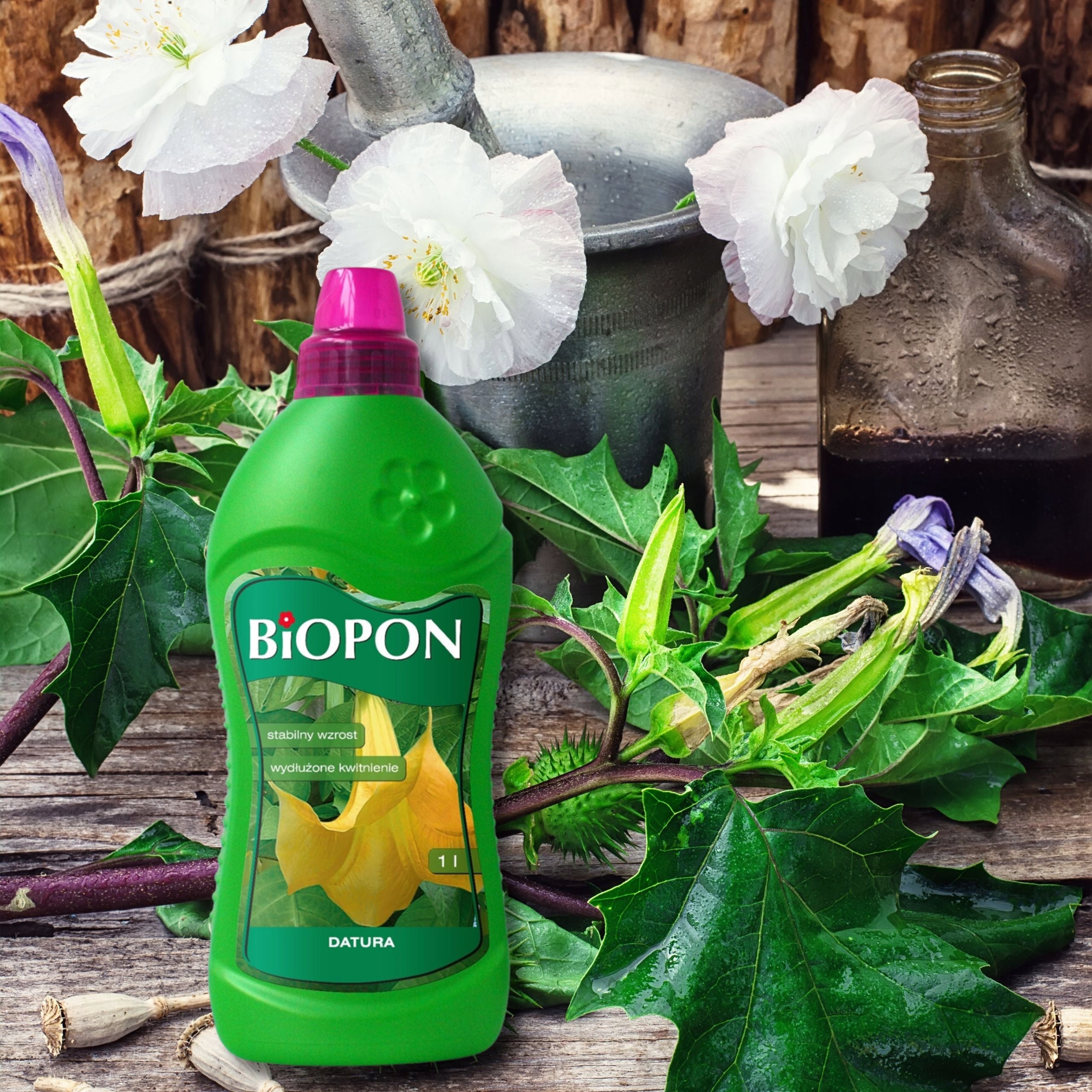 Biopon Liquid Datura Fertilizer 1l Stable Growth Extended Flowering Manufacturer Bros