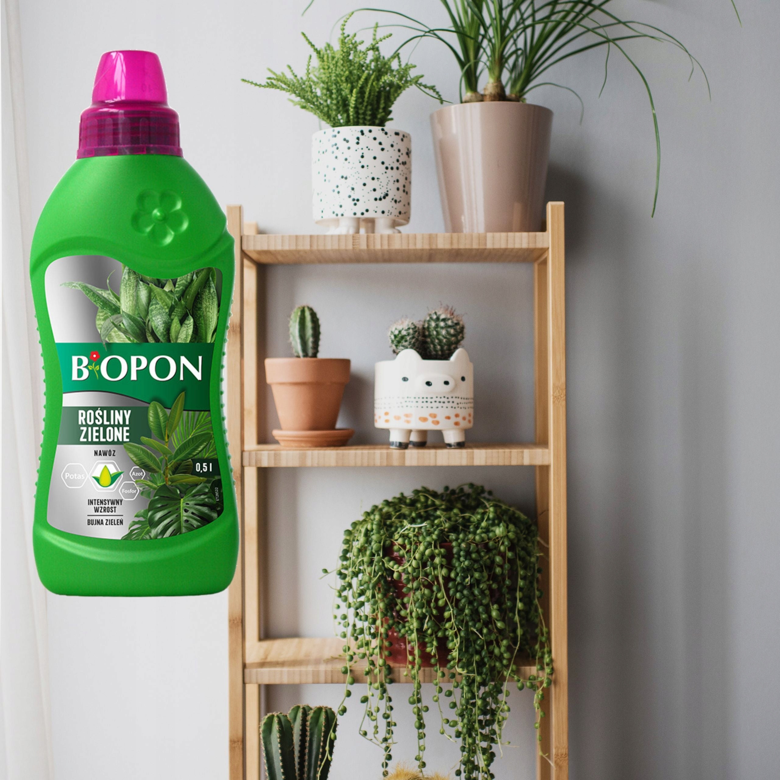 Biopon Liquid Green Plant Fertilizer 1l Lush Greenery Abundant Growth Product weight with unit packaging 1 kg