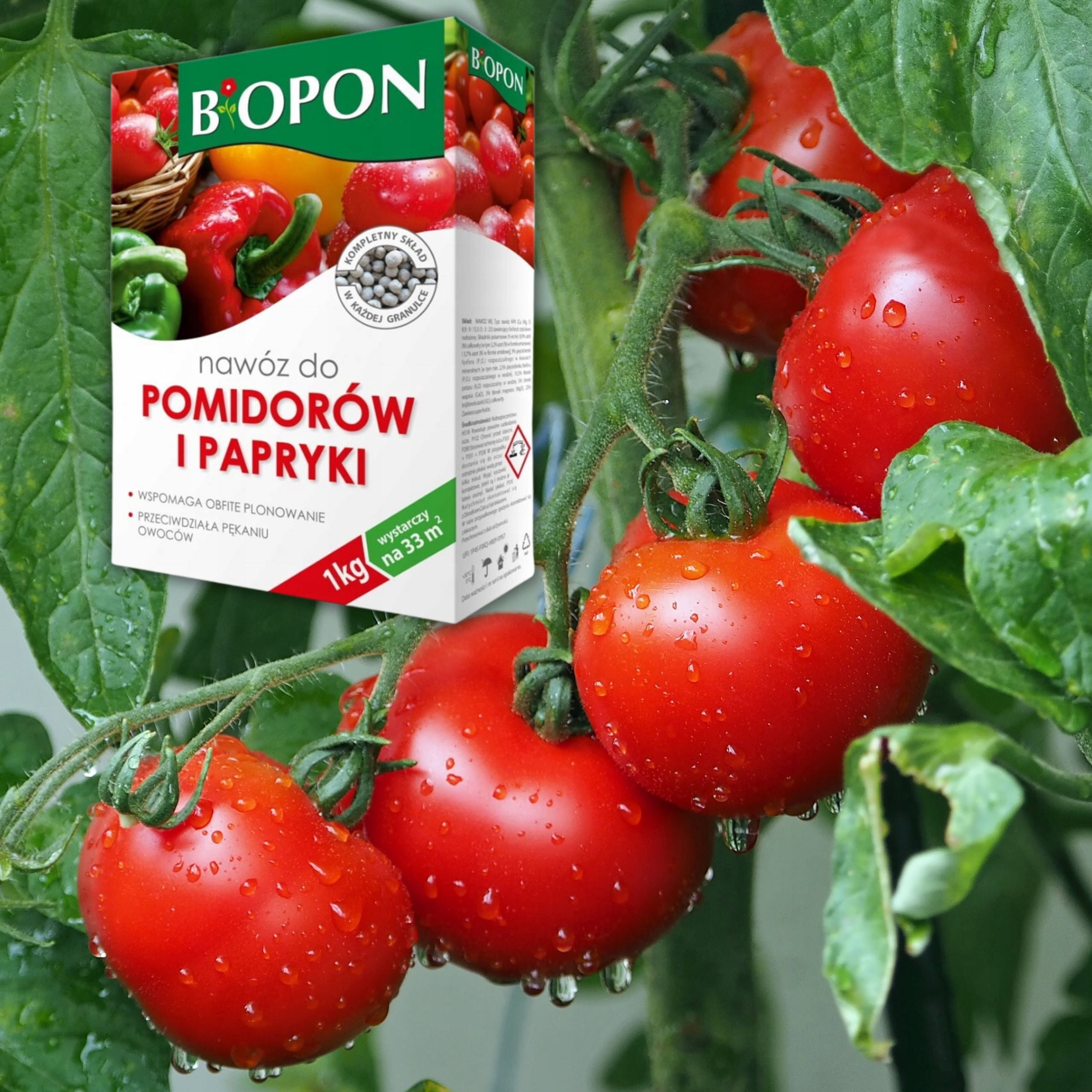 Biopon Tomato and Pepper Fertilizer Granules 1kg Abundant Fruit Yielding Purpose for vegetables