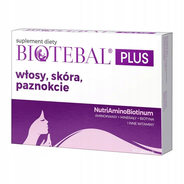 Biotebal Plus 40tabl. hair, skin, nails 30 tabl. + 10tabl. Brand Polpharma