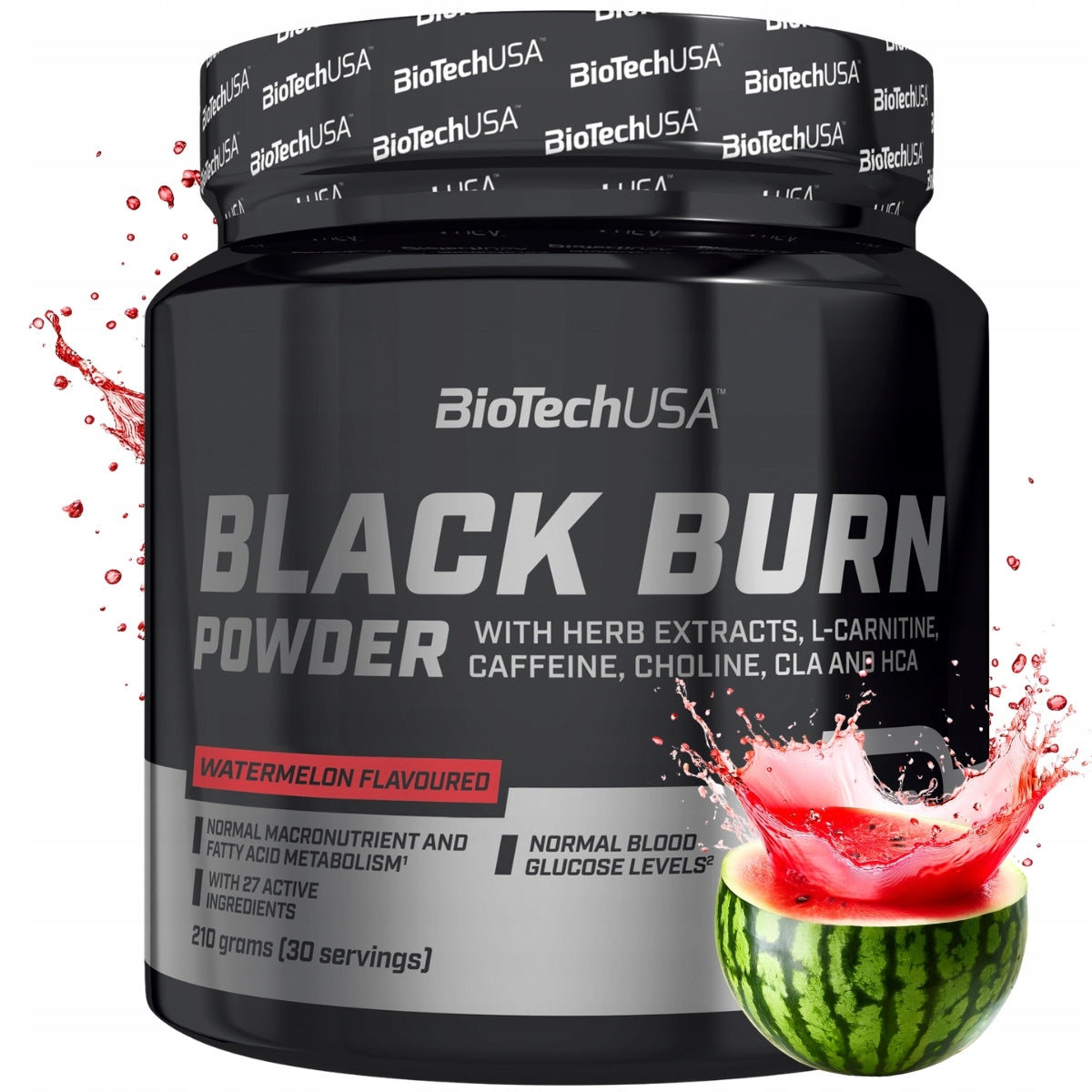 Biotech Black Burn 210g POWERFUL FAT BURNER | Watermelon