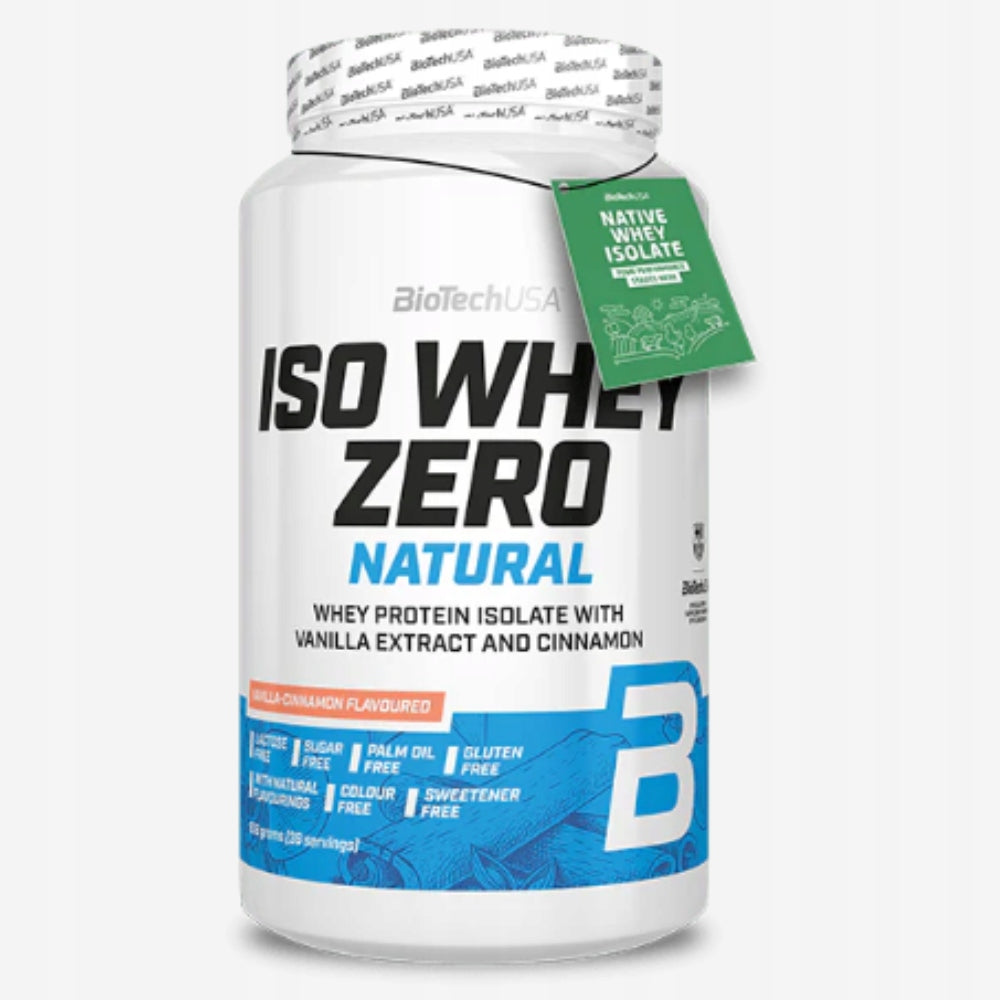 Biotech Iso Whey Zero Natural 908g Vanilla - cinnamon Expiration date at least 3 months from the date of purchase