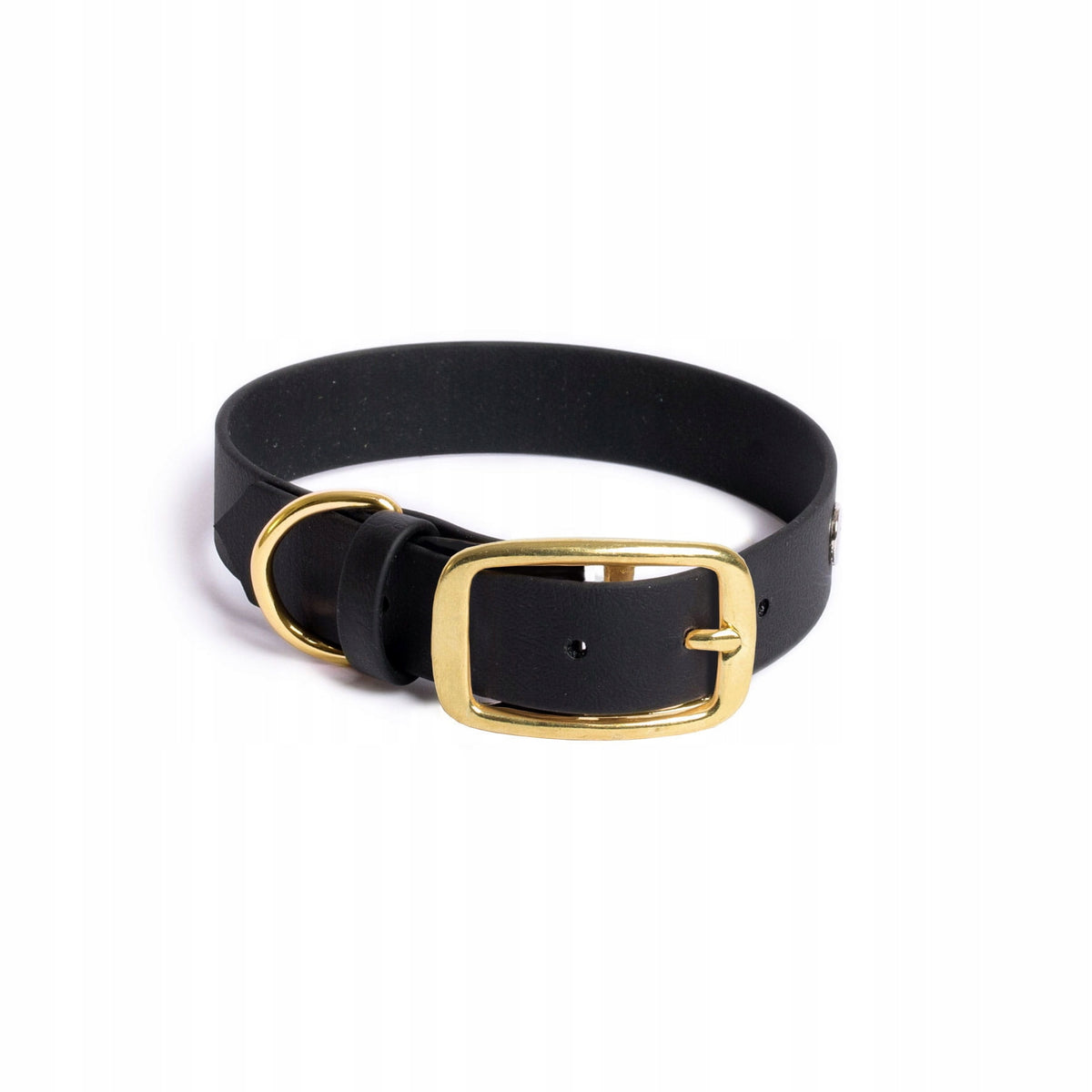 Biothane Dog Buckle Collar Black BURA Waterproof - S / 19mm