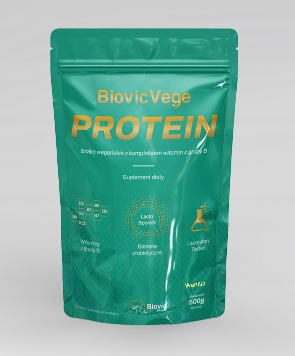 Biovic Vege Protein High Protein Conditioner with B Vanilla 1000g Packaging status original